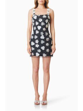 elder floral decal applique mini dress Elliatt | Dresses | Elliatt Elder Floral Decal Applique Mini Dress In White